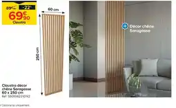 Castorama Castorama claustra décor chêne saragosse 60 x 250 cm offre