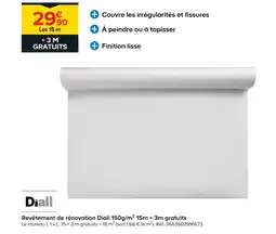 Castorama Diall revêtement de rénovation 150g/m² 15m + 3m gratuits offre