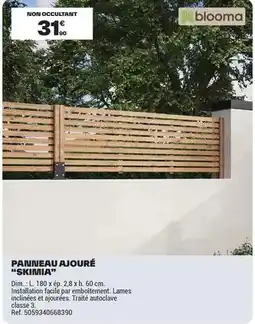 Brico Dépôt Dim - panineau ajoure offre