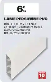 Brico Dépôt Dim - lame persienne pvc offre