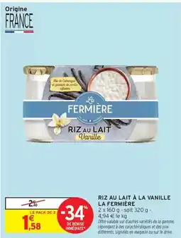 Intermarché Signal - riz au lait à la vanille offre