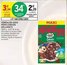 Intermarché Kellogg's - céréales coco pops chocos offre