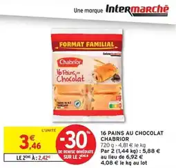 Intermarché Chabrior - 16 pains au chocolat offre