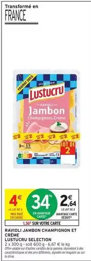 Intermarché Express Lustucru - jambon cuit adulto offre