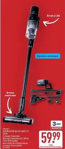 ALDI Asparateur balai sans fil offre