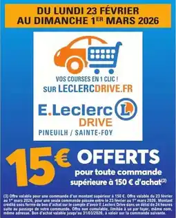 E.Leclerc Mars - sur leclercdrive.fr offre