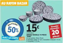 E.Leclerc Alba - service vaisselle 18 pièces offre