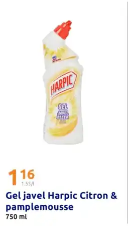 Action HARPIC Gel javel Citron & pamplemousse offre