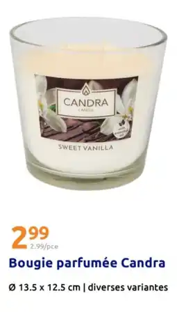 Action CANDRA Bougie parfumée offre
