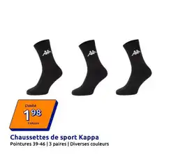 Action KAPPA Chaussettes de sport offre