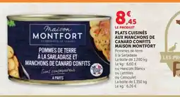 Super U MAISON MONTFORT Plats cuisinés aux manchons de canard confits offre