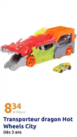Action Transporteur dragon Hot Wheels City offre