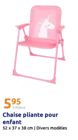 Action Chaise pliante pour enfant offre