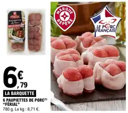 E.Leclerc 6 paupiettes de porc férial offre