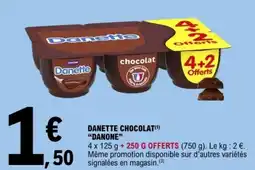 E.Leclerc Danette chocolat danone offre