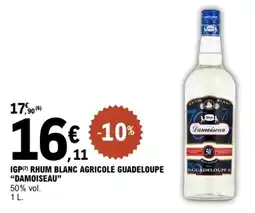 E.Leclerc Igp rhum blanc agricole guadeloupe damoiseau offre