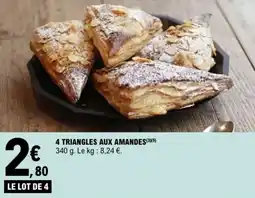 E.Leclerc 4 triangles aux amandes offre