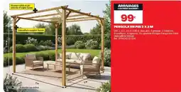 Brico Dépôt Dim - pergola en pin offre