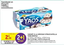 Intermarché Express Nestlé - yaourt à la grecque stracciatella yaos offre