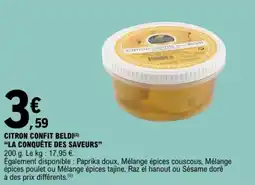 E.Leclerc Citron confit beldi la conquête des saveurs offre
