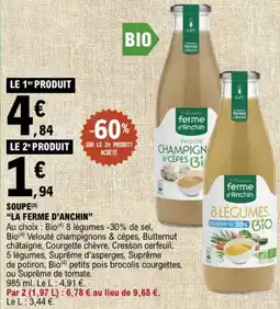 E.Leclerc Soupe la ferme d'anchin offre