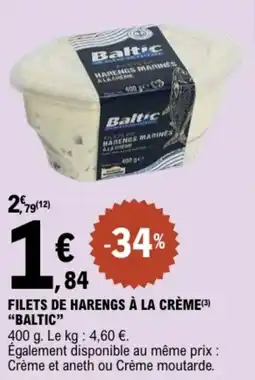 E.Leclerc Filets de harengs à la crème baltic offre