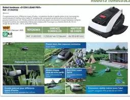 Gamm vert Facile - robot tondeuse ø 1200 lidar pro offre
