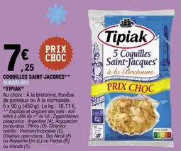 E.Leclerc Coquilles saint-jacques surgelées tipiak offre
