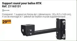 Gamm vert Support mural pour balise rtk réf. 21165131 offre