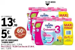 E.Leclerc Lait de croissance candia baby offre