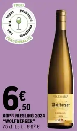 E.Leclerc Aop riesling 2024 wolfberger offre