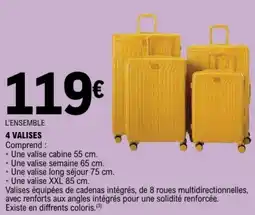 E.Leclerc 4 valises offre