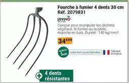 Gamm vert Invivo - fourche à fumier 4 dents 30 cm réf. 2079831 offre