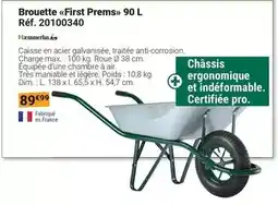 Gamm vert Hæmmerlin - brouette first prems 90 l offre