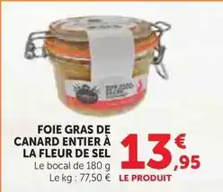 U Express Laguilhon - foie gras de canard entier à la fleur de sel offre