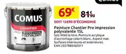 Mr Bricolage Comus - peinture chantier pro impression polyvalente 15l offre