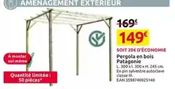 Mr Bricolage Pergola en bois patagonie offre