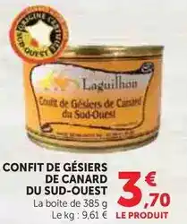 U Express Laguilhon - confit de gésiers de canard du sud-ouest offre