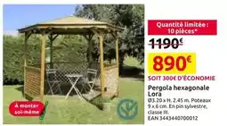 Mr Bricolage Pergola hexagonale lora offre