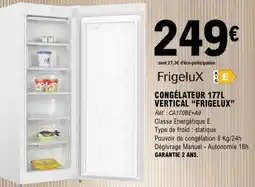E.Leclerc Congélateur 177L Vertical Frigelux offre