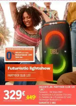 E.Leclerc ENCEINTE JBL PARTYBOX CLUB 120 JBL offre