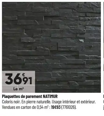 Bricorama Plaquettes de parement Natimur offre
