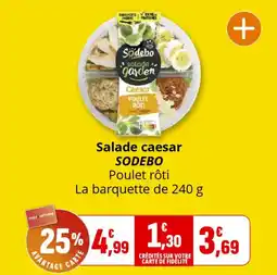 Coccimarket Salade caesar sodebo offre
