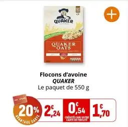 Coccimarket Flocons d'avoine quaker offre