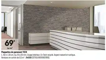 Bricorama Plaquettes de parement Teck offre