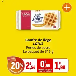 Coccimarket Gaufre de liège lotus offre