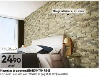 Bricorama Plaquettes de parement Neo Mountain Ridge offre