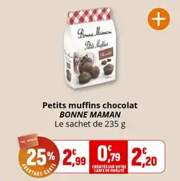 Coccimarket Petits muffins chocolat bonne maman offre