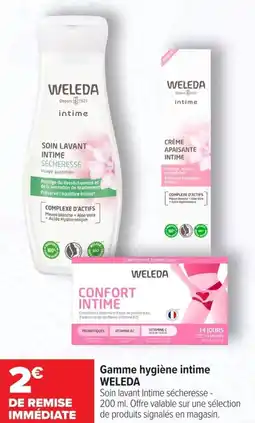 Carrefour maPara parapharmacie Gamme hygiène intime weleda offre