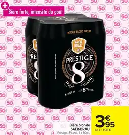 Carrefour Bière blonde saer-brau offre